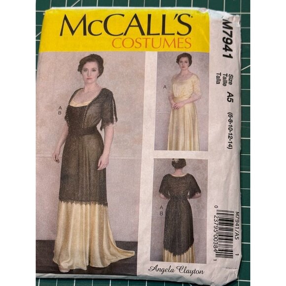 McCalls Costumes Pattern M7941 A5 Misses Edwardian Dress - Picture 1 of 3